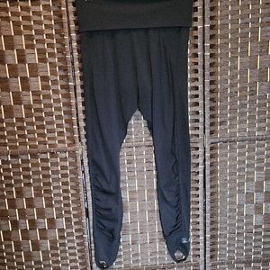 Adidas by Stella McCartney Black Leggings with Foot Straps